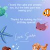 🧜‍♀️ Under the Sea – Personalized Baby Thank You Card | Mermaid & Ocean Theme | First Birthday Printable